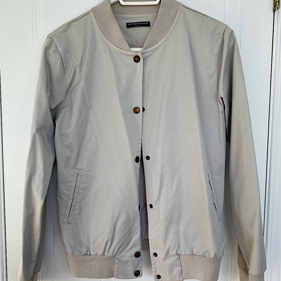 Brandy Melville Light Blue Bomber Jacket - Picture 1 of 3